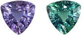 Very Desirable Alexandrite Loose Gem, Trillion Cut, Teal Blue to Magenta, 3.8 mm, 0.21 carats