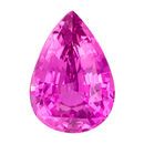 Very Fine Pendant Stone Pink Sapphire Gemstone 3.07 carats, Pear Cut, 10.5 x 7.3 mm, with AfricaGems Certificate