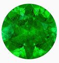 Vibrant Color Emerald Gemstone 0.33 carats, Round Cut, 4.7 mm, with AfricaGems Certificate