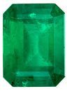 Vibrant Color Emerald Gemstone 1.49 carats, Emerald Cut, 8 x 6 mm, with AfricaGems Certificate