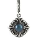 Sterling Silver Solitaire Pendant Mounting for 6mm Pearl