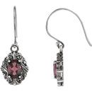 Victorian Style Wire Back Earring Mounting For Oval Gemstone Size 7 x 5mm