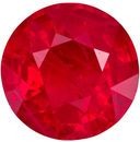 Wonderful Ruby Round Cut Loose Gemstone Rich Pure Red, 6.3 mm, 1.14 carats