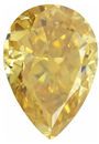 Yellow Color Moissanite Pear Cut