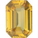 Yellow Sapphire Emerald Cut Gemstones in Grade AAA