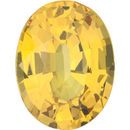 Yellow Sapphire Oval Cut Gemstones in Grade AAA