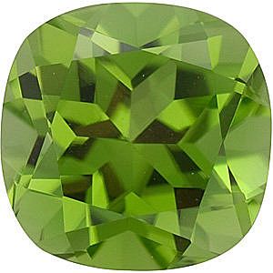 Antique Square Peridot in Grade AAA