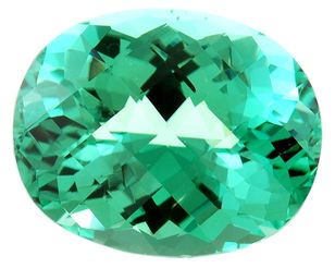Extraordinary Fine Color - Hot Minty Green Tourmaline Gemstone 19.03 carats