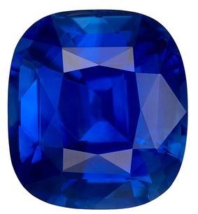 Fine Gem In Blue Sapphire Loose Gemstone, 3.19 carats in Cushion Cut, 8.57 x 7.67 x 5.5 mm With a GIA Certificate