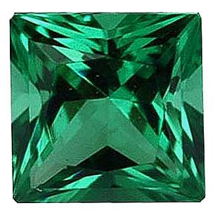 Imitation Emerald Princess Cut Stones