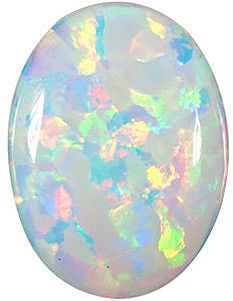 Imitation Opal Oval Cut Stones