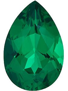 Beautiful Vivid Green Pear Cut Emerald for SALE - Emeralds in Pear Shape