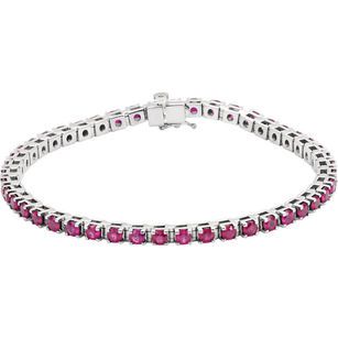 Shop Platinum Ruby Line Bracelet