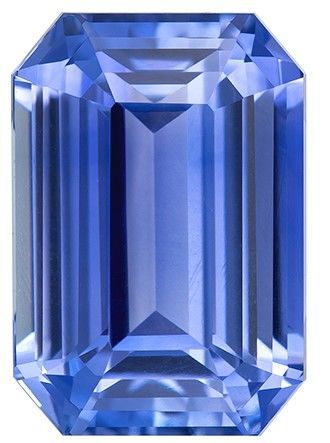 Selected Blue Sapphire Gemstone, 3.54 carats, Emerald Cut, 9.5 x 6.6 mm, Great Deal on This Gem