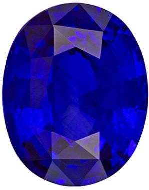 Super GIA Certified Sapphire Loose Gem, 3.7 carats, Medium Rich Blue, Oval Cut, 10.88 x 8.69 x 4.8 mm