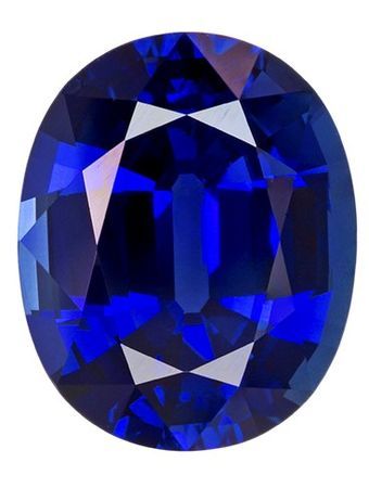Gorgeous Stone in 4.94 carats Sapphire Genuine Gemstone in Oval Cut, Intense Blue, 11.3 x 9.1 mm