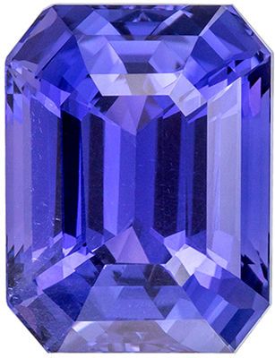 Very Attractive Unheated GIA Certified Sapphire Quality Gem, 10.86 x 8.34 x 6.53 mm, Violet Purple to Vivid Blue, Emerald Cut, 6.01 carats