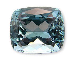 Beautiful Medium Deep Blue Natural Aquamarine Gemstone, Cushion Cut 9.80 carats at AfricaGems
