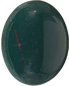 Bloodstone Oval Cabachon in Grade AAA