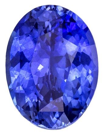 Engagement Stone Blue Sapphire Gemstone 0.98 carats, Oval Cut, 6.7 x 5 mm, with AfricaGems Certificate
