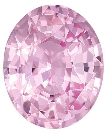 Certified Gem Pink Sapphire Loose Gemstone, 1.4 carats in Oval Cut, 7.54 x 6.13 x 3.84 mm With a GIA Certificate