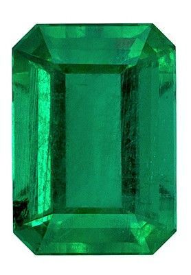 Deal on Emerald Gemstone, 0.91 Carats, Emerald Shape, 7 x 5mm, Fine Vivid Green Color
