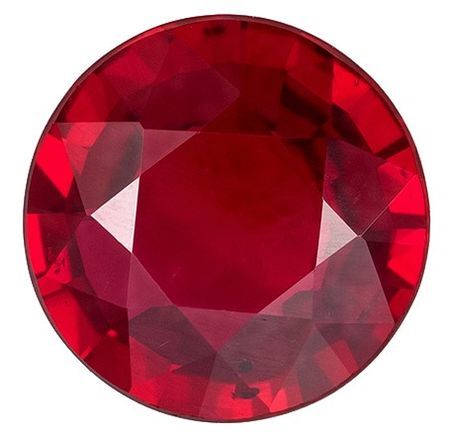 Deal on Red Ruby Gem, 1.19 carats Round Cut in 6.7 mm size in Magnificent Red Color With AfricaGems Certificate