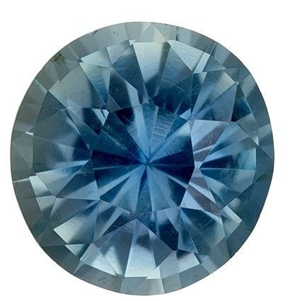 Fine Gem In Blue Green Sapphire Loose Gemstone, 0.96 carats in Round Cut, 5.9 mm, Great Pendant Gem