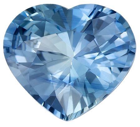 Fine Loose Gem  Blue Green Sapphire Gemstone 1.59 carats, Heart Cut, 7.9 x 7 mm, with AfricaGems Certificate