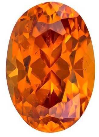 Genuine Orange Spessartite Gemstone, Oval Cut, 1.96 carats, 8.4 x 5.7 mm , AfricaGems Certified - A Great Buy