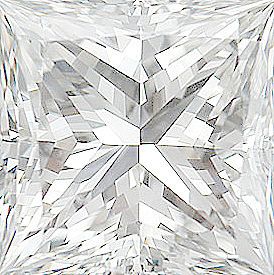 SI3-I1 G-H Natural Fine Diamond Melee Af Precision Cut Square Princess 