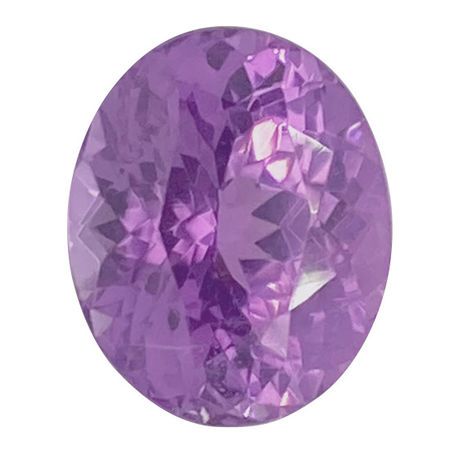 Genuine Untreated Purple Sapphire Gemstone in Oval Cut, 2.36 carats, 8.54 x 7.03 x 4.96 mm Displays Vivid Purple Color