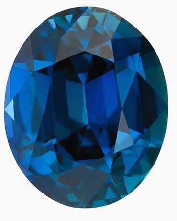 Great Ring Stone Blue Green Sapphire Gemstone 3.04 carats, Oval Cut, 8.9 x 7.3 mm, with AfricaGems Certificate