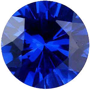 Imitation Blue Sapphire Round Cut Stones