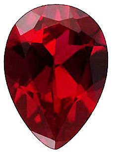Imitation Red Garnet Pear Cut Stones