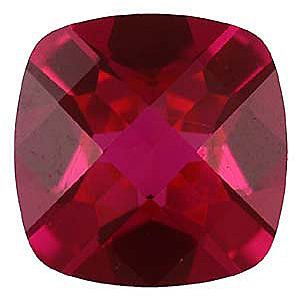 Imitation Ruby Antique Square Cut Checkerboard Stones