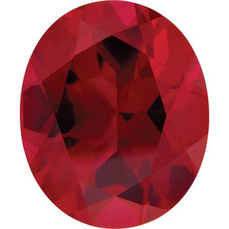 Imitation Ruby Oval Cut Stones