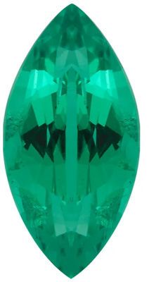 Lab Created Emerald Marquise Cut in Grade GEM