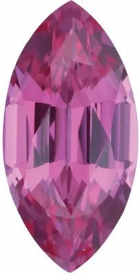 Lab Created Pink Sapphire Marquise Cut in Grade GEM