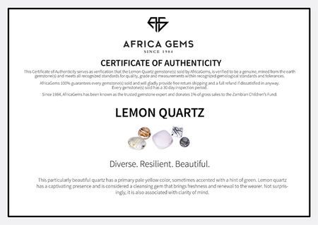 Lemon Quartz Gems in Trillion Cut in Grade AAA