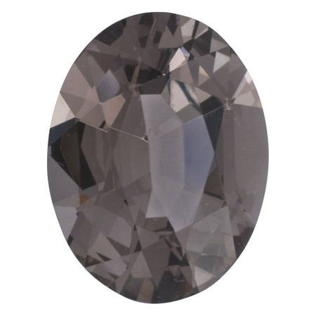 Loose Gray Spinel Gemstone in Oval Cut, 2.87 carats, 10.57 x 8.37 mm Displays Rich Gray Color
