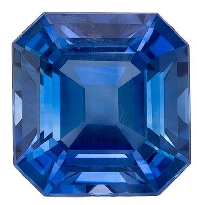 Must See Blue Sapphire Gemstone 0.78 carats, Emerald Cut, 5 mm, with AfricaGems Certificate