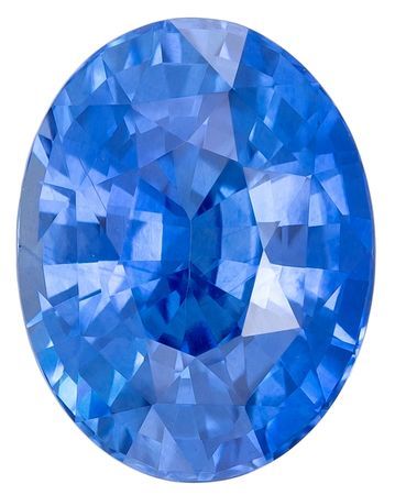 Must See Blue Sapphire Gemstone 3.07 carats, Oval Cut, 9 x 7.2 mm, with AfricaGems Certificate