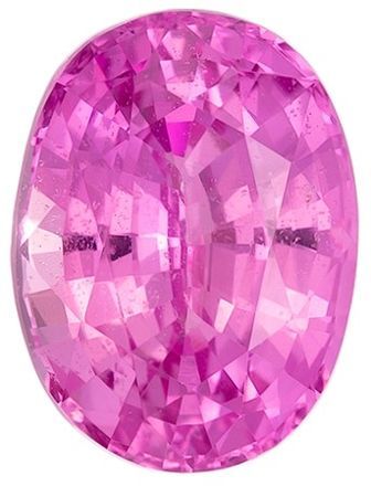 Must See Pink Sapphire Loose Gemstone, 1.55 carats in Oval Cut, 7.61 x 5.68 x 4.08 mm With a GIA Certificate
