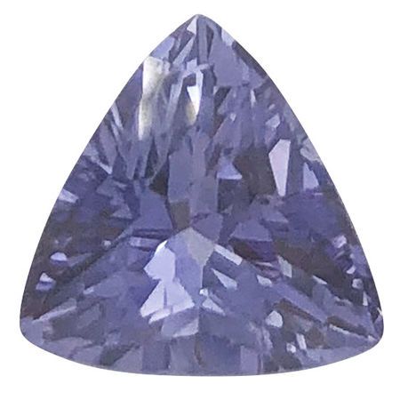 Natural No Heat Purple Sapphire Gemstone in Trillion Cut, 2.62 carats, 8.60 mm Displays Rich Purple Color