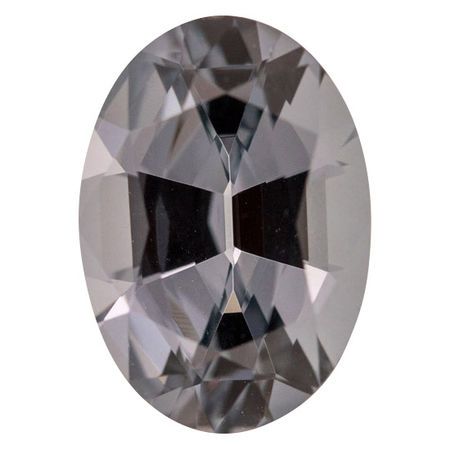 Natural Gray Spinel Gemstone in Oval Cut, 2.38 carats, 10.33 x 7.27 mm Displays Vivid Gray Color