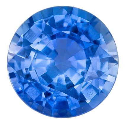 Nice Choice Blue Sapphire Gemstone 0.76 carats, Round Cut, 5.4 mm, with AfricaGems Certificate