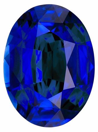 Perfect Pendant Gem Blue Sapphire Gemstone 2.1 carats, Oval Cut, 9 x 6.7 mm, with AfricaGems Certificate