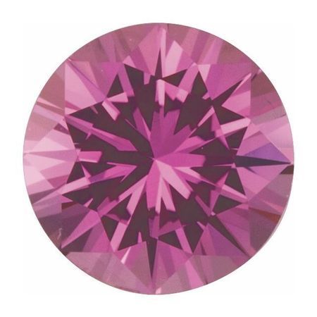Precision Cut Round Genuine Pink Sapphire in Grade AA