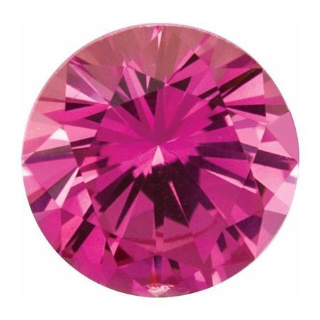 Precision Cut Round Genuine Pink Sapphire in Grade AAA